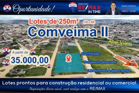 Lote/Terreno à venda, 250m² no Jatobá, Vitória da Conquista