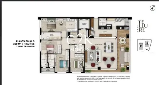Apartamento com 3 Quartos à venda, 199m² no Serrinha, Goiânia
