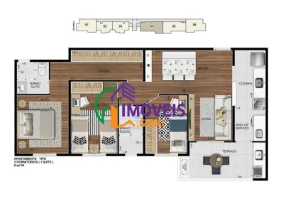Apartamento com 3 Quartos à venda, 75m² no Fundação, São Caetano do Sul
