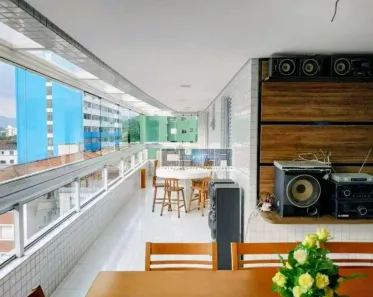 Apartamento com 3 Quartos para alugar, 151m² no Centro, São Vicente