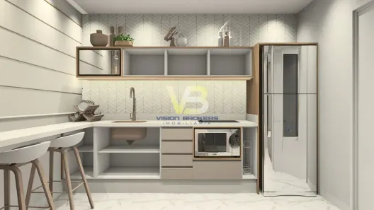 Apartamento com 1 Quarto à venda, 22m² no Sítio Cercado, Curitiba