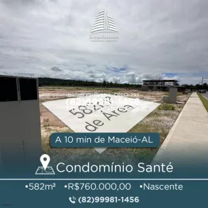 Lote/Terreno à venda, 582m² no AL 101 Norte, Marechal Deodoro
