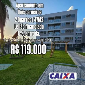 Apartamento com 2 Quartos à venda, 47m² no Dois Carneiros, Jaboatão dos Guararapes