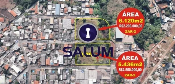 Lote/Terreno à venda, 11940m² no Pilar, Belo Horizonte