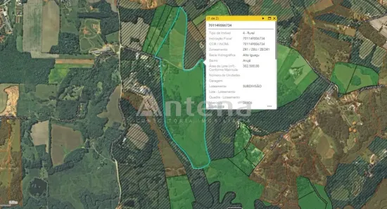 Lote/Terreno à venda, 302500m² no Zacarias, São José dos Pinhais