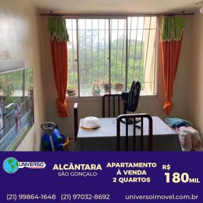 Apartamento com 2 Quartos à venda, 55m² no Alcântara, São Gonçalo