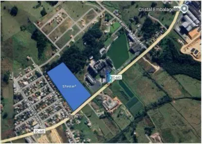 Lote/Terreno à venda, 57543m² no Linha Anta, Criciúma