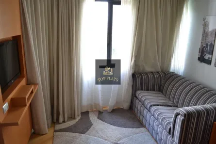 Flat com 1 Quarto para alugar, 48m² no Cidade Monções, São Paulo