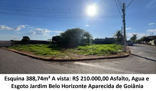 Lote/Terreno à venda, 388m² no Jardim Belo Horizonte, Aparecida de Goiânia