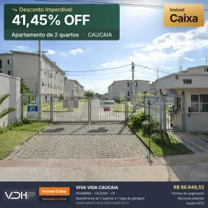 Apartamento com 2 Quartos à venda, 42m² no Paumirim, Caucaia
