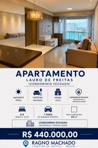 Apartamento com 2 Quartos à venda, 68m² no Centro, Lauro de Freitas