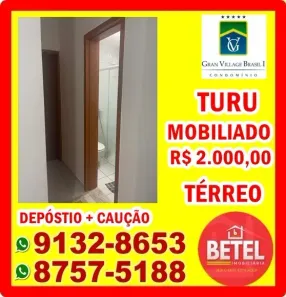 Apartamento com 2 Quartos para alugar, 57m² no Turu, São Luís