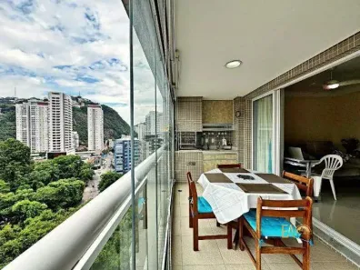 Apartamento com 3 Quartos à venda, 100m² no José Menino, Santos