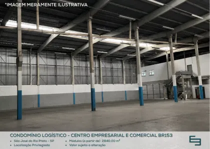Galpão/Depósito/Armazém para alugar, 2840m² no Centro Empresarial BR-153, São José do Rio Preto