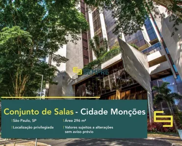 Sala Comercial para alugar, 297m² no Chácara Itaim, São Paulo