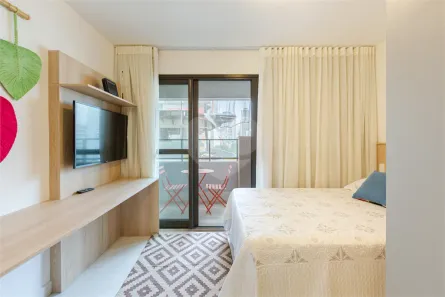 Apartamento com 1 Quarto para alugar, 25m² no Perdizes, São Paulo