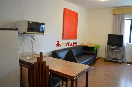 Flat com 1 Quarto para alugar, 33m² no Cidade Monções, São Paulo