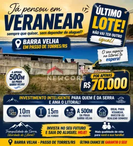 Lote/Terreno à venda, 150m² no , Passo de Torres
