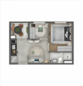 Apartamento com 1 Quarto à venda, 29m² no Santo Amaro, São Paulo