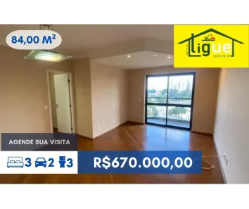 Apartamento com 3 Quartos à venda, 84m² no Jardim Bonfiglioli, São Paulo
