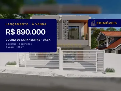 Casa com 3 Quartos à venda, 128m² no Colina de Laranjeiras, Serra