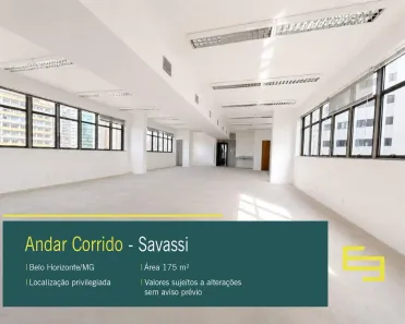 Sala Comercial para alugar, 175m² no Savassi, Belo Horizonte