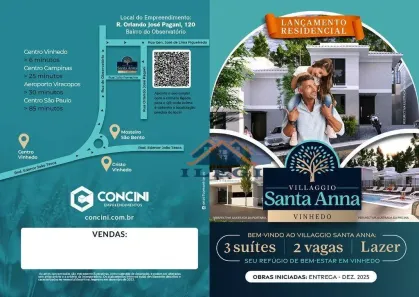 Casa de Condomínio com 3 Quartos à venda, 130m² no Observatório, Vinhedo