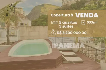 Cobertura com 5 Quartos à venda, 533m² no Ipanema, Rio de Janeiro