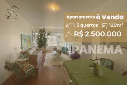 Apartamento com 3 Quartos à venda, 120m² no Ipanema, Rio de Janeiro