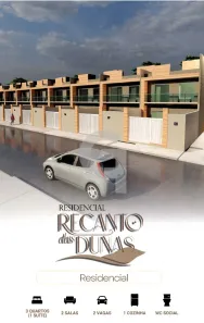 Casa de Condomínio com 3 Quartos à venda, 142m² no Ipitanga, Lauro de Freitas