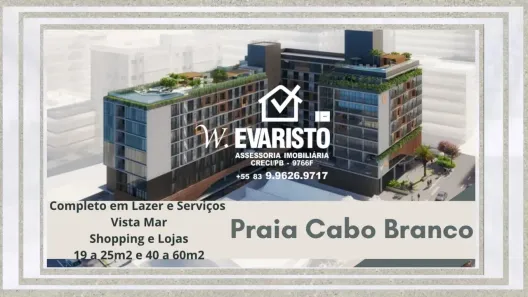 Flat com 1 Quarto à venda, 26m² no Cabo Branco, João Pessoa