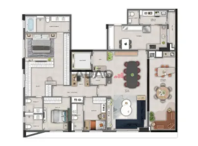 Apartamento com 3 Quartos à venda, 217m² no Setor Marista, Goiânia