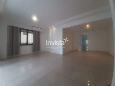 Apartamento com 3 Quartos para alugar, 189m² no Gonzaga, Santos