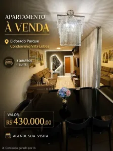 Apartamento com 3 Quartos à venda, 65m² no Parque Oeste Industrial, Goiânia