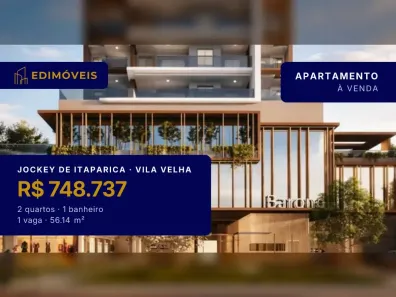 Apartamento com 2 Quartos à venda, 56m² no Jockey de Itaparica, Vila Velha