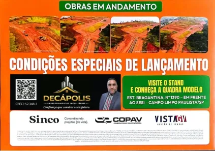 Lote/Terreno à venda, 160m² no Centro, Campo Limpo Paulista