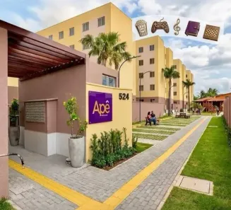 Apartamento com 2 Quartos para alugar, 65m² no Guajeru, Fortaleza