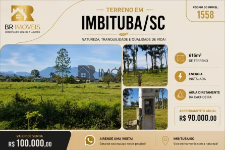 Lote/Terreno à venda, 615m² no , Imarui