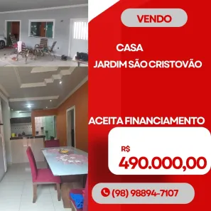 Casa com 3 Quartos à venda, 300m² no Jardim São Cristóvão, São Luís