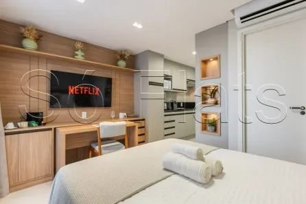 Apartamento com 1 Quarto para alugar, 25m² no Pinheiros, São Paulo