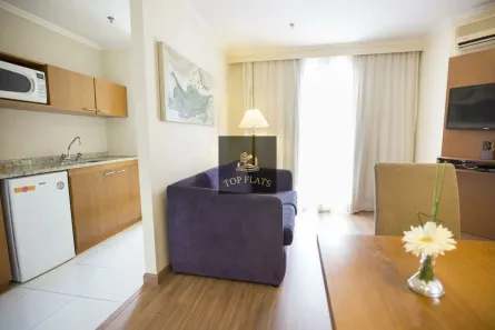 Flat com 1 Quarto para alugar, 52m² no Vila Olímpia, São Paulo