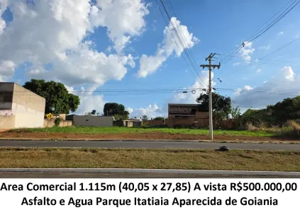 Lote/Terreno à venda, 1115m² no Parque Itatiaia, Aparecida de Goiânia