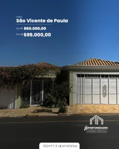 Casa com 3 Quartos à venda, 260m² no Jardim São Vicente, Franca