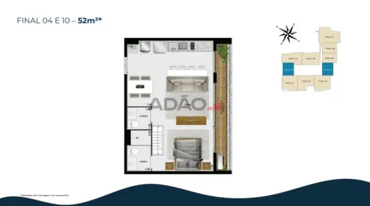 Apartamento com 1 Quarto à venda, 51m² no Setor Marista, Goiânia