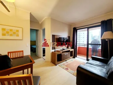 Flat com 2 Quartos para alugar, 43m² no Cidade Monções, São Paulo