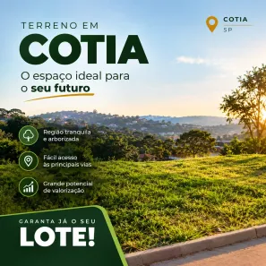 Lote/Terreno à venda, 500m² no Jardim Rosemary, Cotia