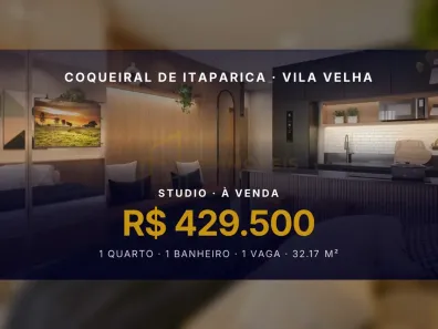 Apartamento com 1 Quarto à venda, 32m² no Coqueiral de Itaparica, Vila Velha