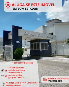 Casa de Condomínio com 3 Quartos para alugar, 100m² no Mangabeira, Feira de Santana