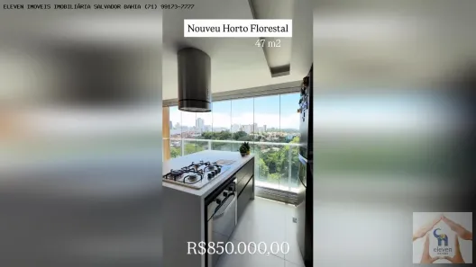 Apartamento com 1 Quarto à venda, 47m² no Horto Florestal, Salvador