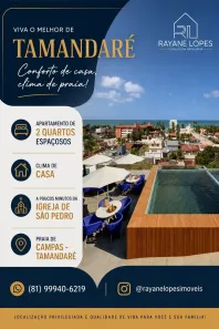 Apartamento com 2 Quartos à venda, 70m² no Tamandaré, Praia de Tamandaré